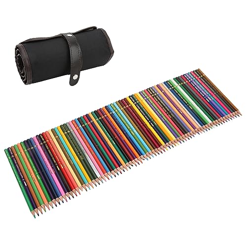 Crayons de couleur pour croquis et dessin avec boîte de transport nomade