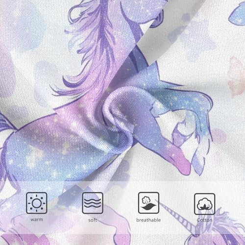 Wusikd Unicorns Girls' Underwear Cotton Butterfly Girls Briefs Soft Toddler Underwear 2T3