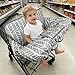 ICOPUCA Shopping Cart Cover for Baby Padded Grocery cart seat Cover for Baby Girl boy Light Grey