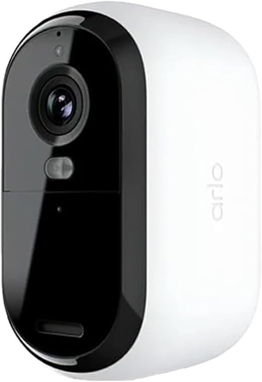 Arlo Essential Spotlight Camera, Wireless Security Camera, Outdoor Camera HD (2nd Gen),1080p Video, Color Night Vision, Direct to WiFi No Hub Needed, Surveillance cam, White