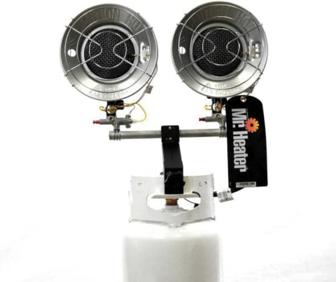 SunRite by Mr. Heater Double Tank Top Propane Heater, 30,000 BTU