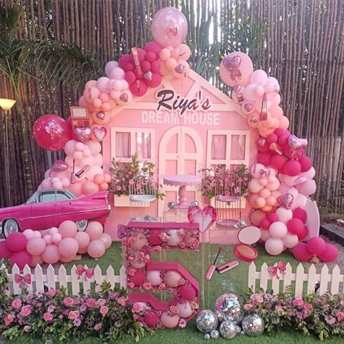 Image of Jobkoo Pastel Pink Balloons - 30 Pcs, 12 Inch, Light Pink, Helium, Baby Shower, Princess Birthday Party Decorations