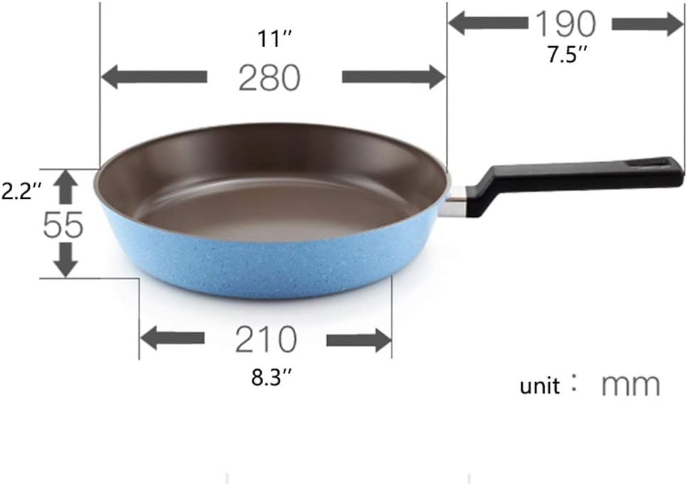 片手鍋 フライパンマーブルアルミ誘導調理器ノンスティック鍋食器洗い機フライパンで耐熱人間工学ハンドル 台所用品 Color Blue 片手鍋 ソースパン Enviroscapesplus Com