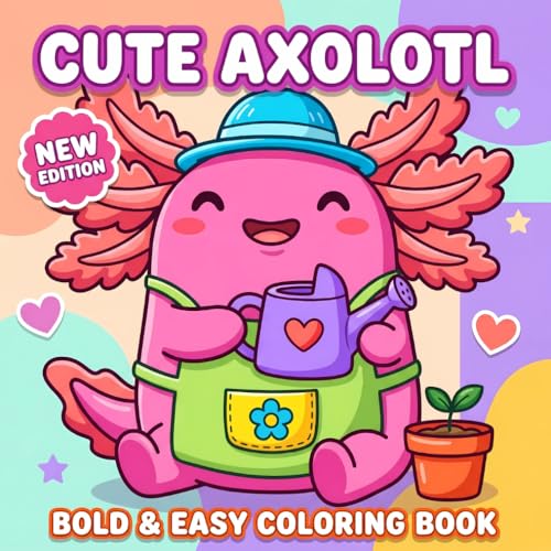 Axolotl Coloring Book: Cute And Simple Underwater-Themed Illustrations Designed For Kids, Teens, And Anyone Who Enjoys Calm Artistic Fun image 2