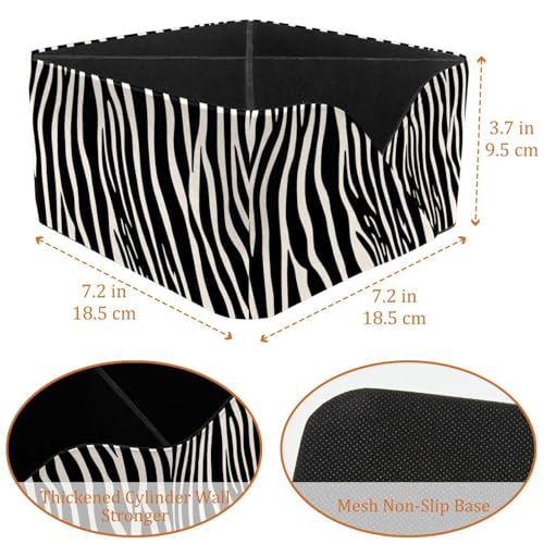Organiseur de bureau zèbre rectangulaire porte-stylos papeterie - 4