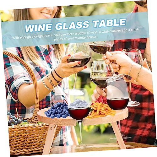 Table pliante extérieur verres vin et table pique-nique pliante - 6
