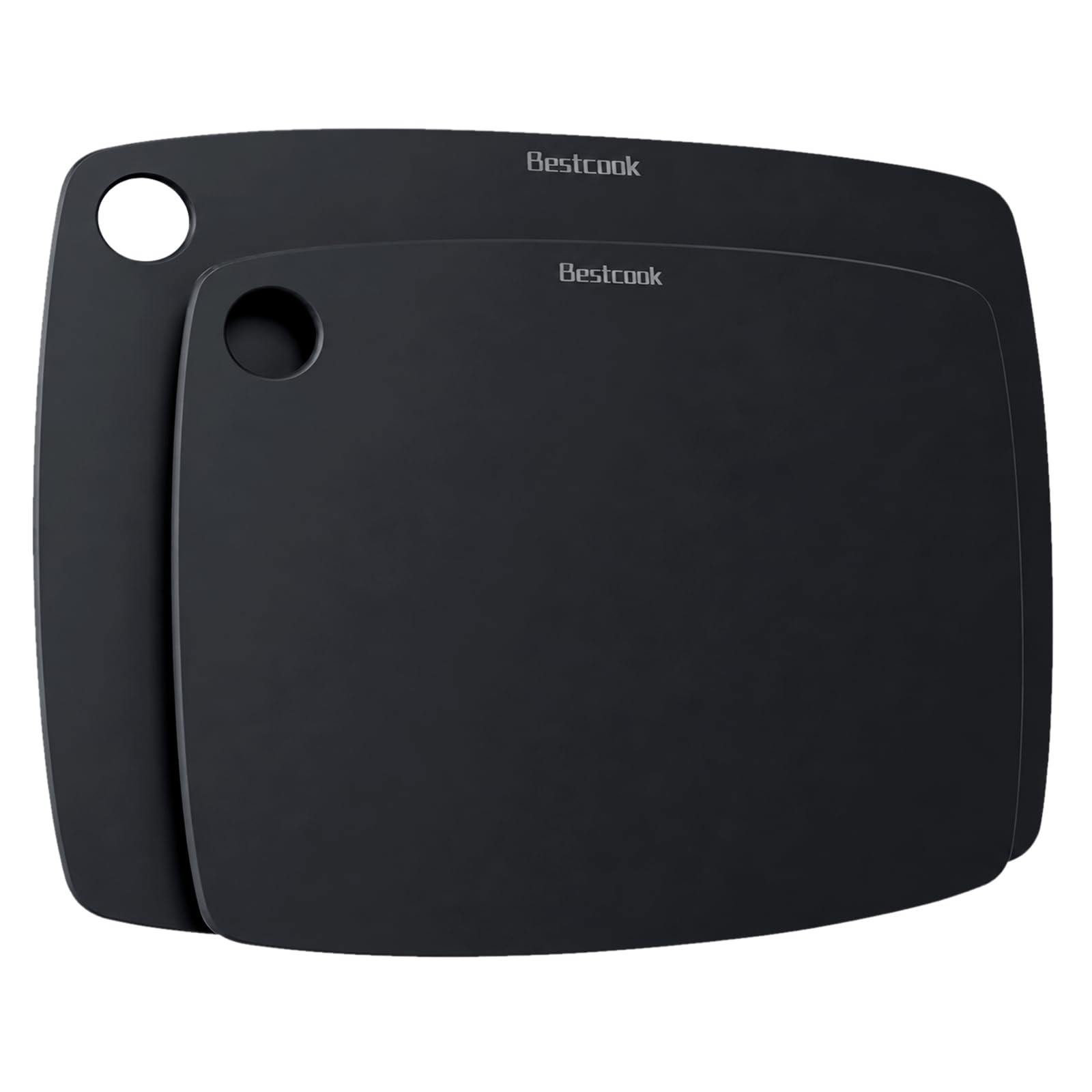 BESTCOOK Schneidebrett Holzfaser 2er-Set, Spülmaschinenfest Cutting Board | Nicht Giftig, Hohe Dichte, Antiporös, BPA-frei, Messerfreundlich, Ideal zum Schneiden von Fleisch, Gemüse, Käse und Brot
