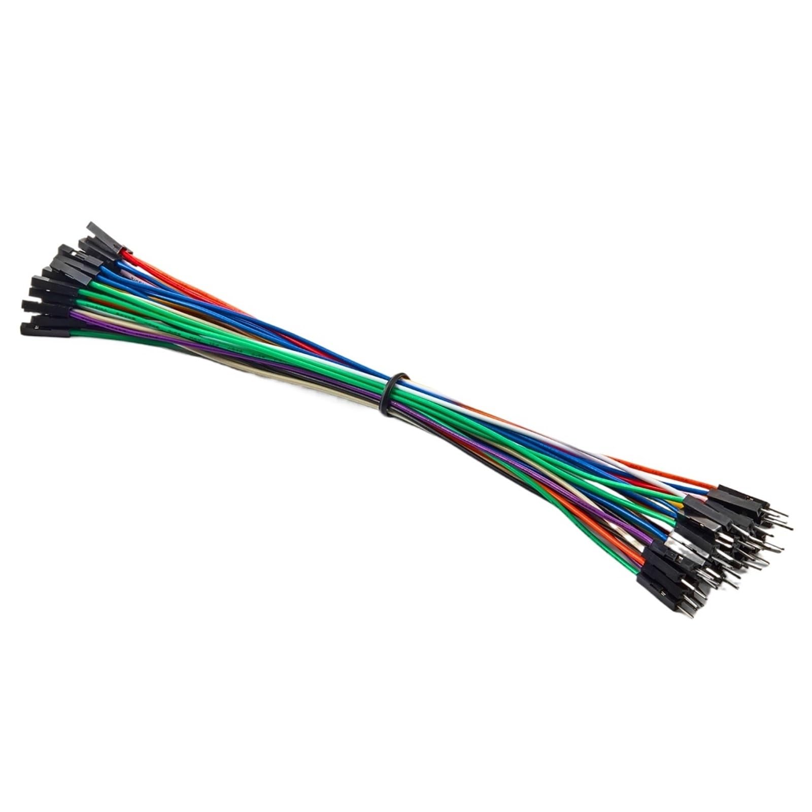 Kit di cavi jumper da 40-120 pezzi da 10 cm, 20 cm e 30 cm, maschio e femmina, set di connettori a nastro lungo in rame 24 AWG(90pcs Flexible Kit,10cm)