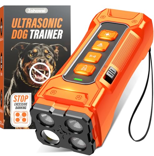 Zahawei Dog Bark Deterrent Devices, Anti Barking Device 3X Ultrasonic Bark Control Device 50ft...