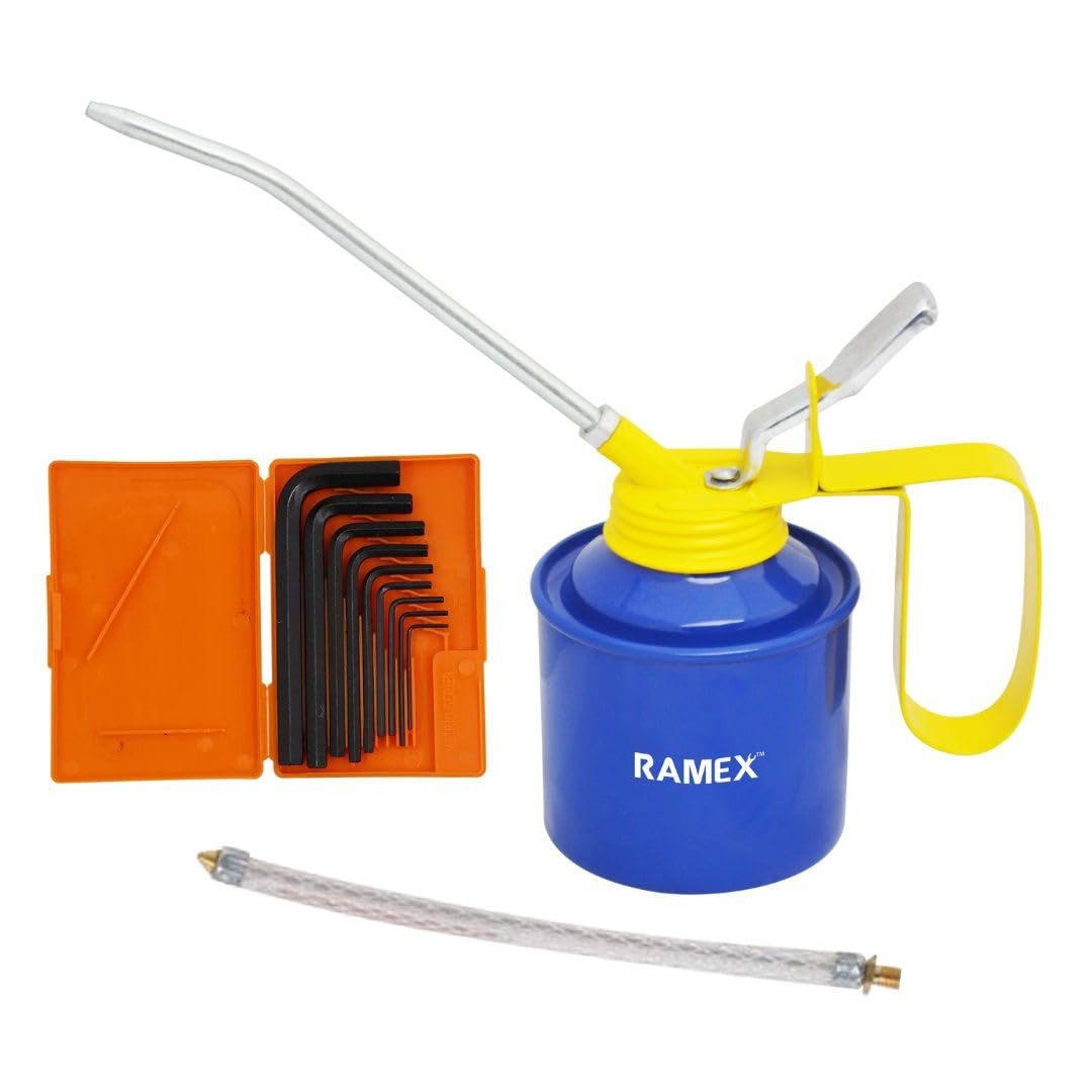 RAMEX 9pc Hex Allen Key Set In Plastic ORANGE Box, Sizes: 1.5, 2, 2.5, 3, 4, 5, 6, 8, 10 Oil Can with FIXED AND FLEXIBLE SPOUT For Vehicles -1/2 Pint Capacity. Glossy Blue & Yellow (B0D1RD14CC) Amazon Price History, Amazon Price Tracker