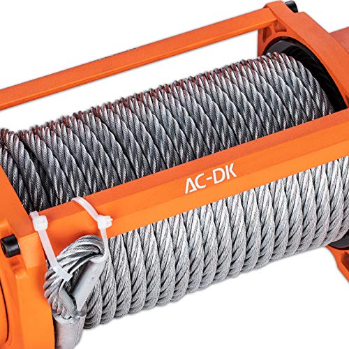 AC-DK 9500 lb Electric Winch Kit, 12V Waterproof IP67 Truck Winch with Steel Cable Rope, Excellent Towing Winch Come with Overload Protection, Wire Remote Control and 2 Wireless Remote Controls - Thumbnail 5