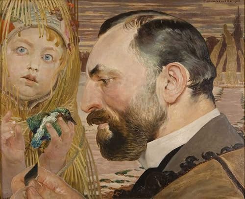Peinture Poster de Jacek Malczewski pour sublimer le design mural de votre salon moderne