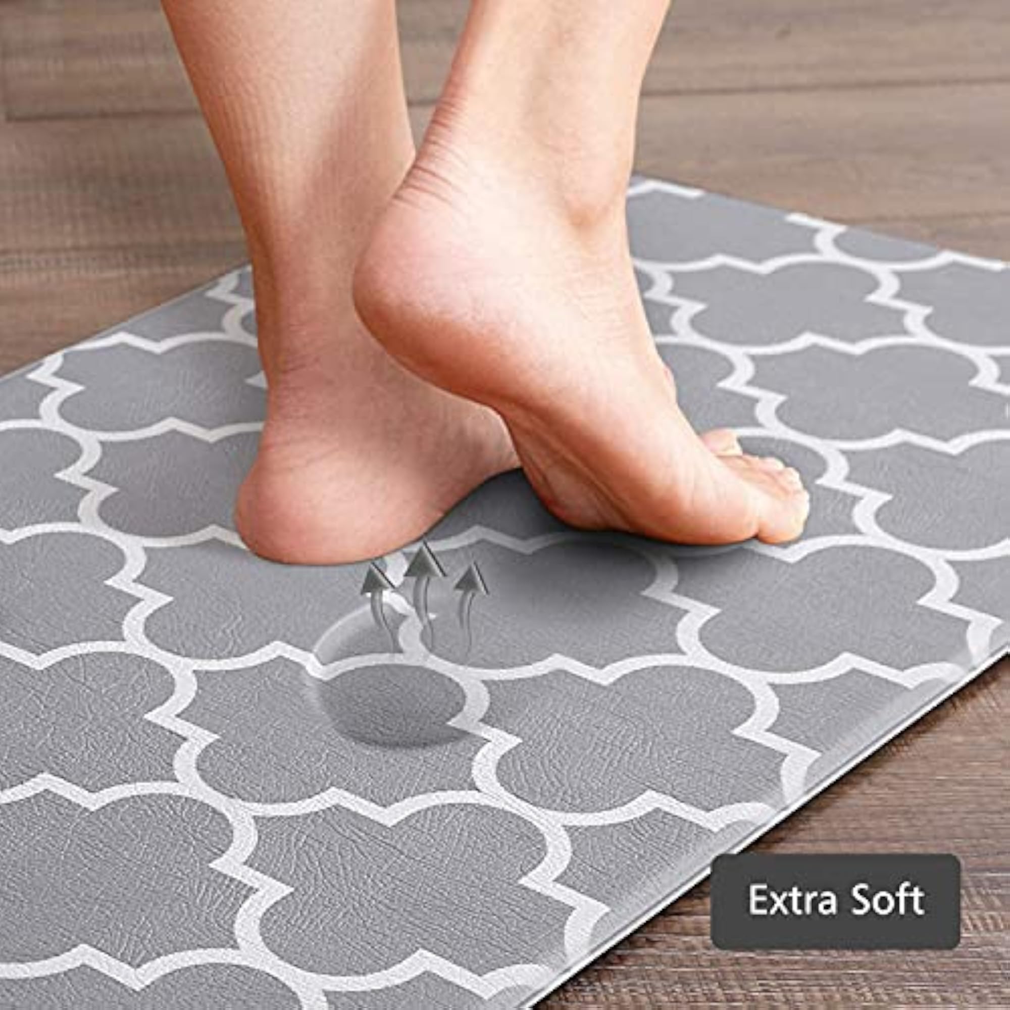 Kitchen Mat and Rugs Set, Anti-Fatigue Cushioned Mat