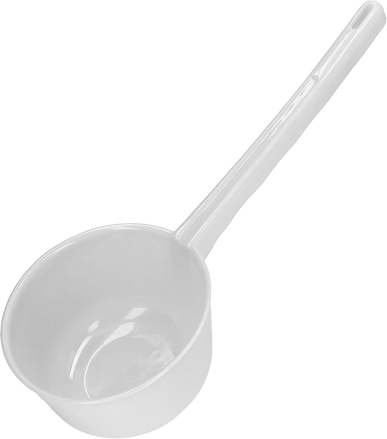Kitchen Water Scoop, War Ladle For Bathroom Large Handle Ladle, Thickened Plastic Water Dipper, White, 3 Quart Dipper With L Handle For Garden And Bathroom Use
