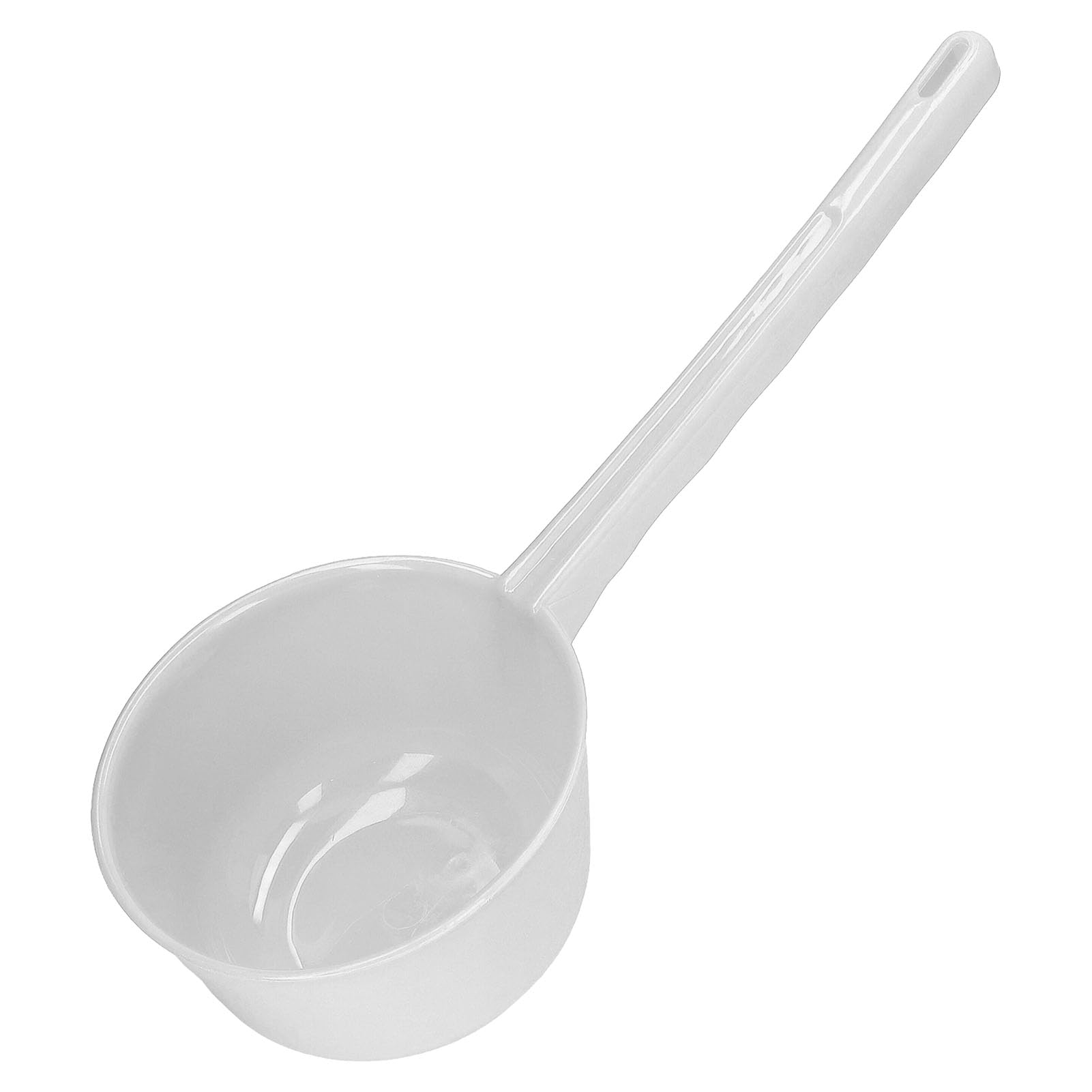 Pelle à eau de cuisine, grande capacité, louche à long manche en plastique épais, louche à eau agricole pour jardin, salle de bain, cuisine (blanc)