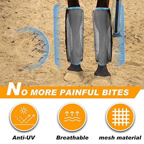 Dunzy Mesh Fly Boots for Horse Leg Protection #TOP26