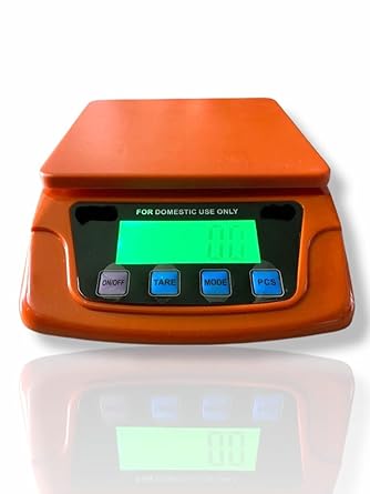 ZUMMY Multipurpose Digital Kitchen Weighing Scale Measuring kitchen weighing scale | Food weight machine | Baking & Cooking | for kitchen | Upto 10 Kg of Fruits,Spice,Food,Vegetable and More with Large LCD Screen Display