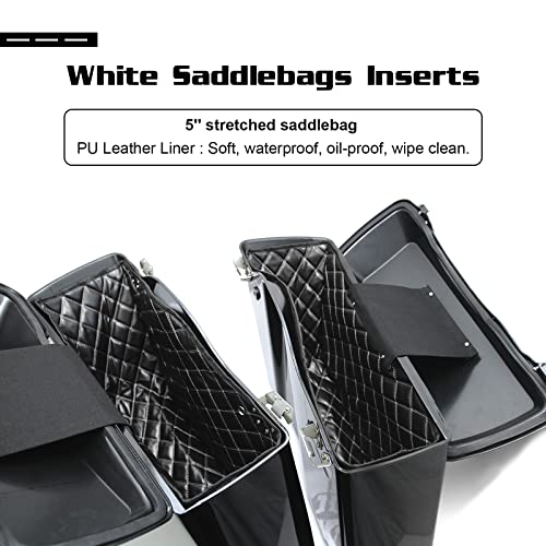 Forro para Alforjas Estiradas de 5" Road Glide para Harley Touring miniatura 2