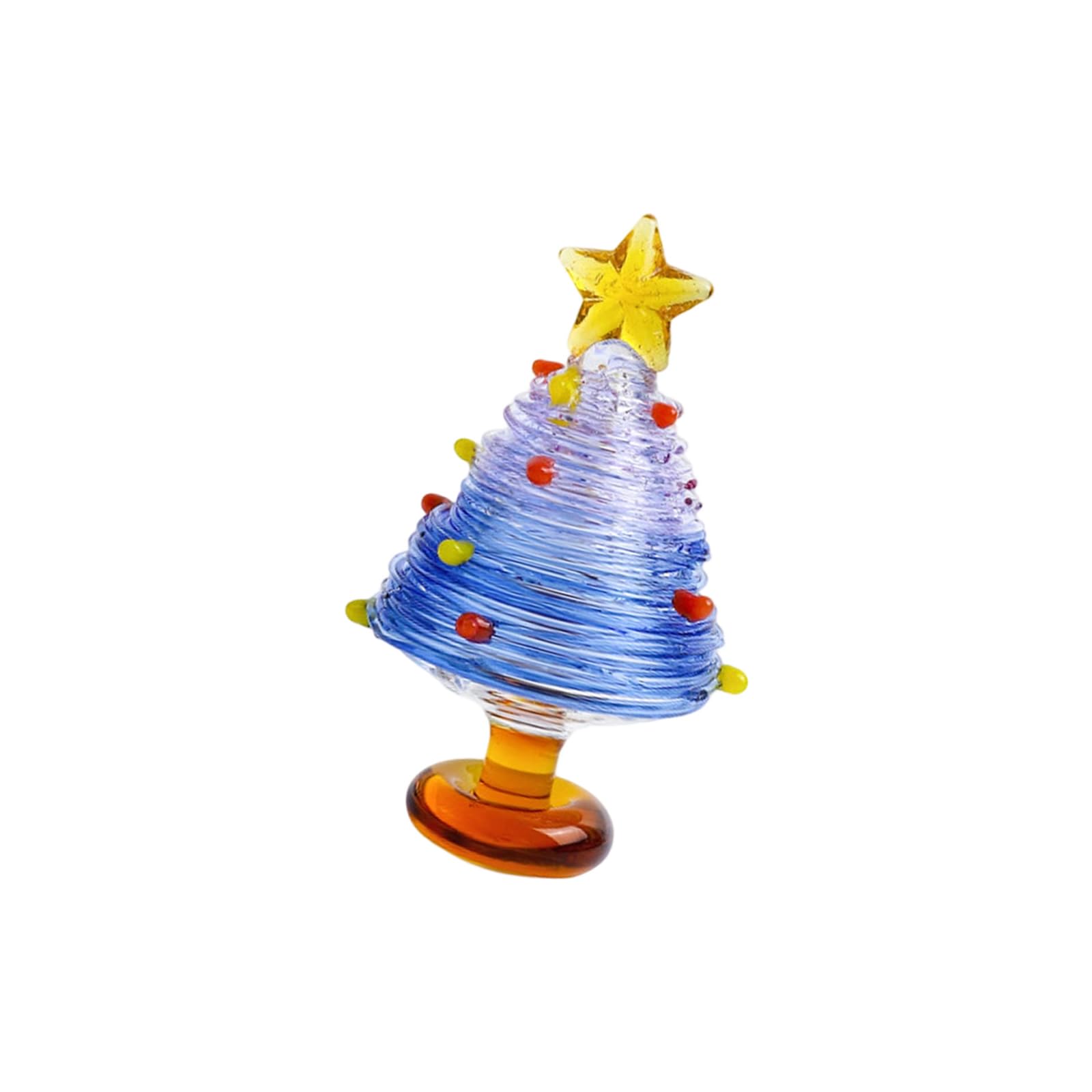 Xagmodshn D Festives Shimmering Glass Pine Trees Ornament Adds Cheer To Living Space Workstations An Travel Ecoration Glass Christmas Trees Ornament