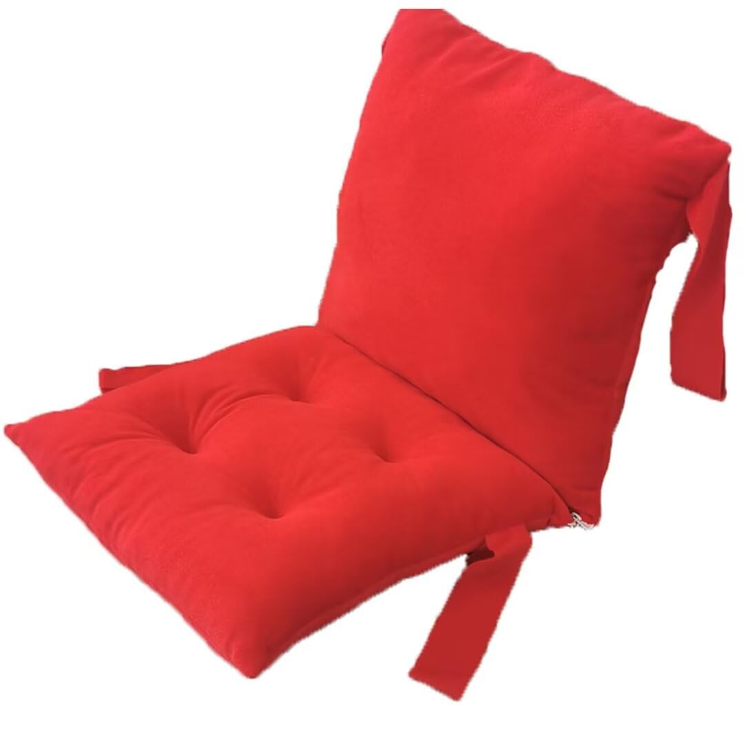 Silla mecedora de mesa roja P de 81x40 cm con almohada copetuda para interiores