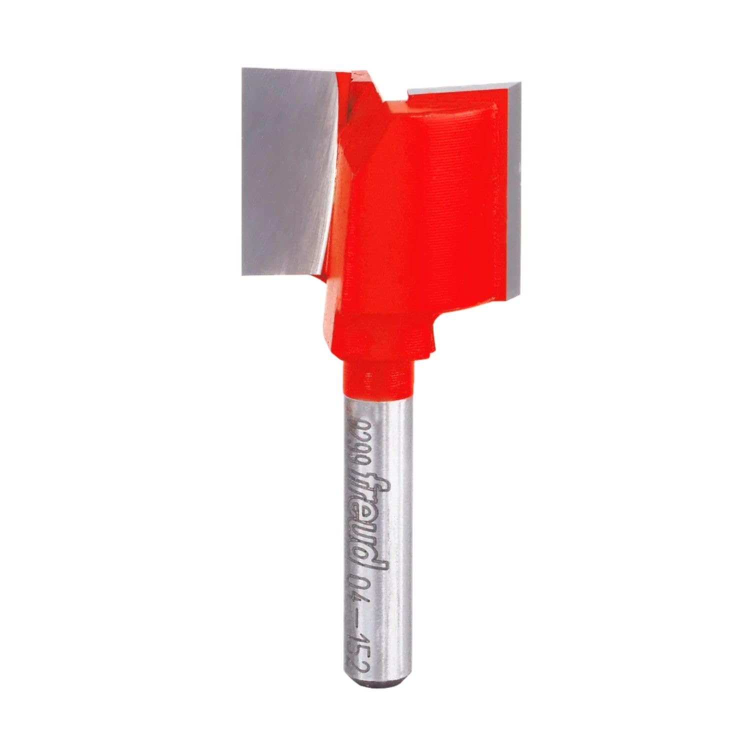 Freud Double Flute Straight Bit with Tico Hi-Density Carbide for Maximum Performance - 2 Cutters, 24000 RPM, 3/4" Height, 1" Diameter, 2" Length, 1/4" Shank - 04-152