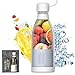 Butelka Do Miksowania Świeżego Soku Z Kubkiem Do Wyciskania Soku, Mini Przenośne Owoce Szybkie Blendery Do Smoothie Z Ładowalnym Osobistym Blenderem USB Do Podróży,300ML,White