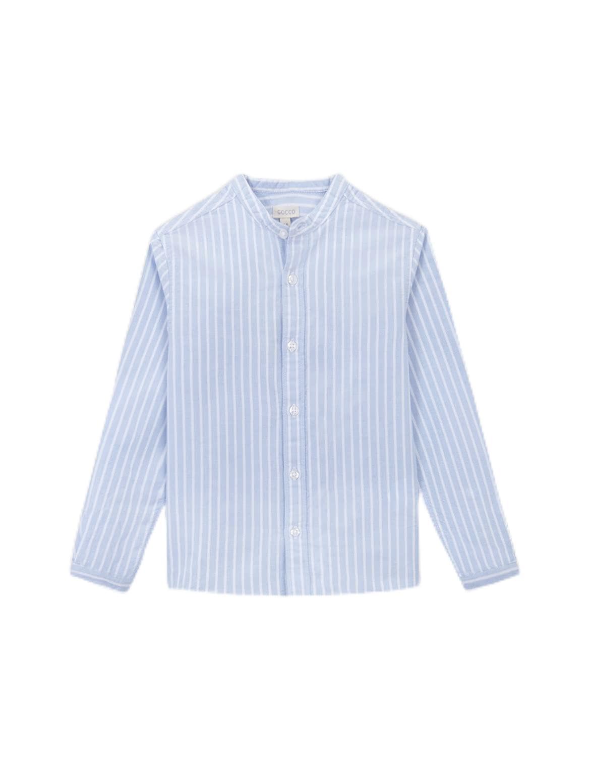 Gocco Camisa Cuello Mao de Rayas de Lino Niños