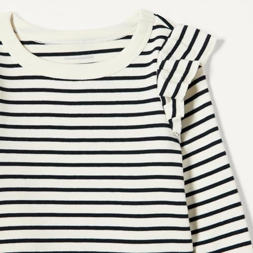 Image of Amazon Essentials Girls and Toddlers' Long Sleeve Ruffle T-Shirt