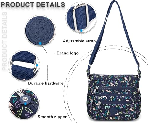 Image of Pealwel Women Shoulder Handbag Roomy Multiple Pockets Bag Ladies Crossbody Purse Tote Top Handle Satchel