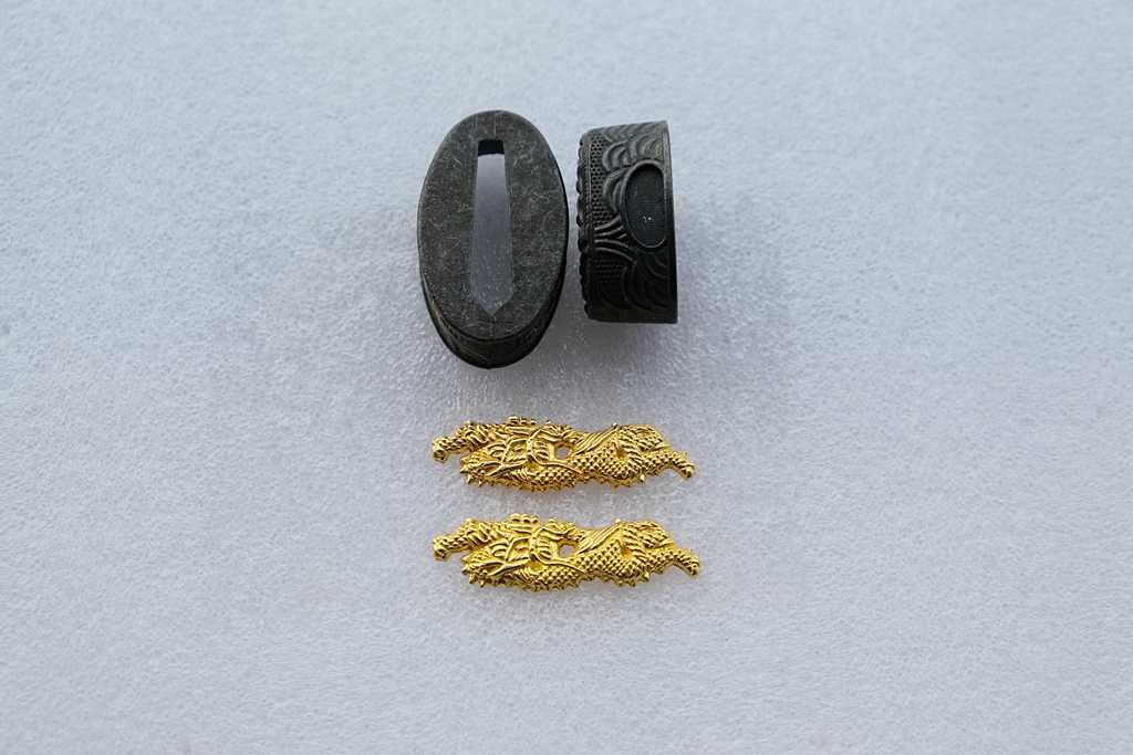 Boyu Japanese Samurai Sword KOSHIRAE –Fuchi Kashira Menuki HJ01-HJ77