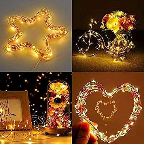 JMTGNSEP Mini Battery Powered String Lights, Battery Operated Fairy Lights for Bedroom, Christmas, Parties, Wedding, Centerpiece, Decoration (5m/16ft) (Warm White)
