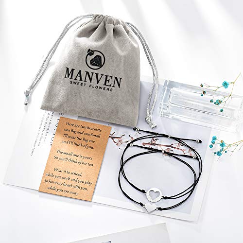 Back To School Gifts Mommy And Me First Day Of School Bracelet For Mother Daughter Heart Matching Wish Bracelets #TOP4