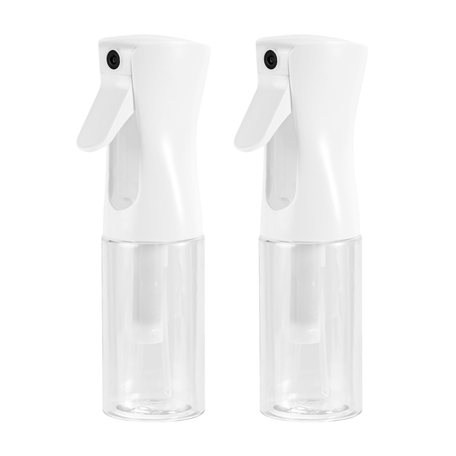 Uervoton Sprühflaschen Kontinuierliche Ultra Fine Mist Leeres Wasserflaschens Friseur Spray Flaschen Salon Friseur Haar Werkzeug Wasser Sprüher(200ML, Transparent - 2PCS)