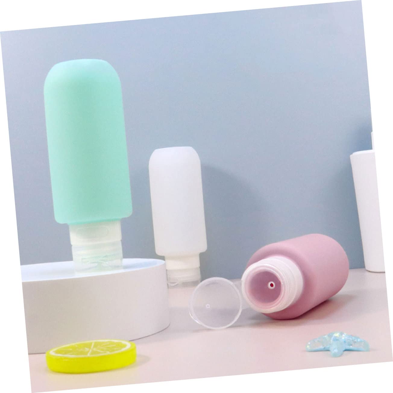 MAGICLULU 3 Set Di Flaconi Per Shampoo Da Viaggio in Silicone Flaconi Da Viaggio A Prova Di Perdite Contenitori Portatili Ricaricabili Per Cosmetici Flaconi Per Lozione 100 Ml 2 Pezzi * 3
