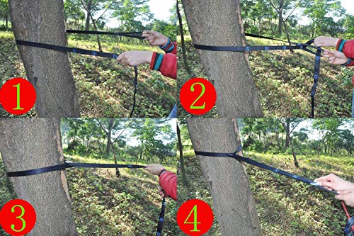 cutequeen Space Saving Steel Stand with 210T Nylon Hammock and tree straps ,Purple/Sky Blue