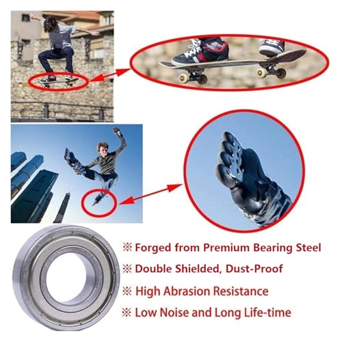 Roulements à billes 608ZZ ABEC7 robustes en acier carbone premium