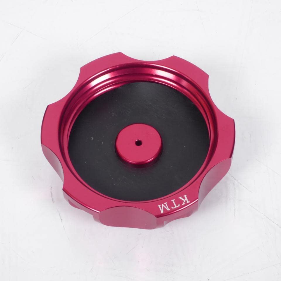 Tapón de depósito KTM SX aluminio rojo soluciona fugas gasolina repuesto nuevo modelo 742-rj 2