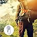 ZOVEDAIUG Digital Pocket Clip Watch for Men Carabiner Watch Backpack Fob Belt Waterproof Clip Watch with Alarm Clock Date Week for Outdoor Sports (White)