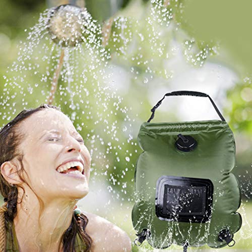 Baoblaze 20L Chuveiro Solar Ao Ar Livre Portátil Chuveiro Saco Camping Saco de