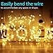 Olafus 16 Pack Christmas Fairy Lights Battery Operated Warm White, Halloween Small String Lights Copper Wire 20 LED 7ft, IP68 Waterproof Bottle Light for Wedding Vases Centerpieces Decorations Party