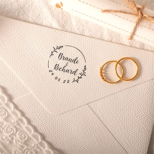 Custom Logo Text Stamp - Personalized Stamp Clearly Impressions on Various Surfaces Custom Stamp for Business Logo Branding or Crafting Needs