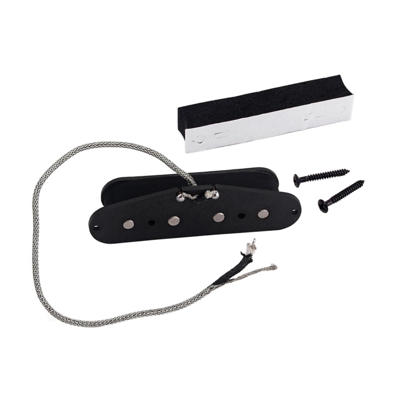 Wakauto Upgrade Your Bass Guitar 4 String Bass Pickup Magnet Single Coil Easy to Install Perfect for Diy Projects