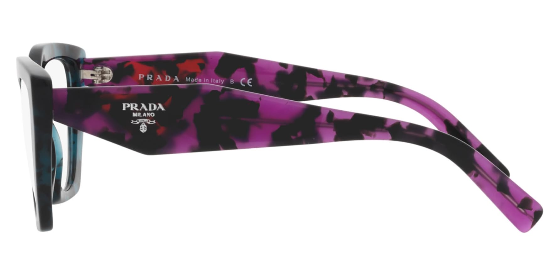 Prada PR 09YV - 06Z1O1 Eyeglass Frame TEAL TORTOISE w/DEMO LENS 54mm