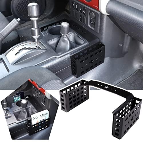 Caja De Almacenamiento Para Toyota FJ Cruiser 2007-2021 - Para Consola Central, Lado Palanca De Cambios, De ABS Negro
