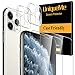[4 Pack] UniqueMe 2 Pack Tempered Glass Screen Protector +2 Pack Tempered Glass Camera Lens Protector 9H Hardness for Apple iPhone 11 Pro Max(6.5 inch)