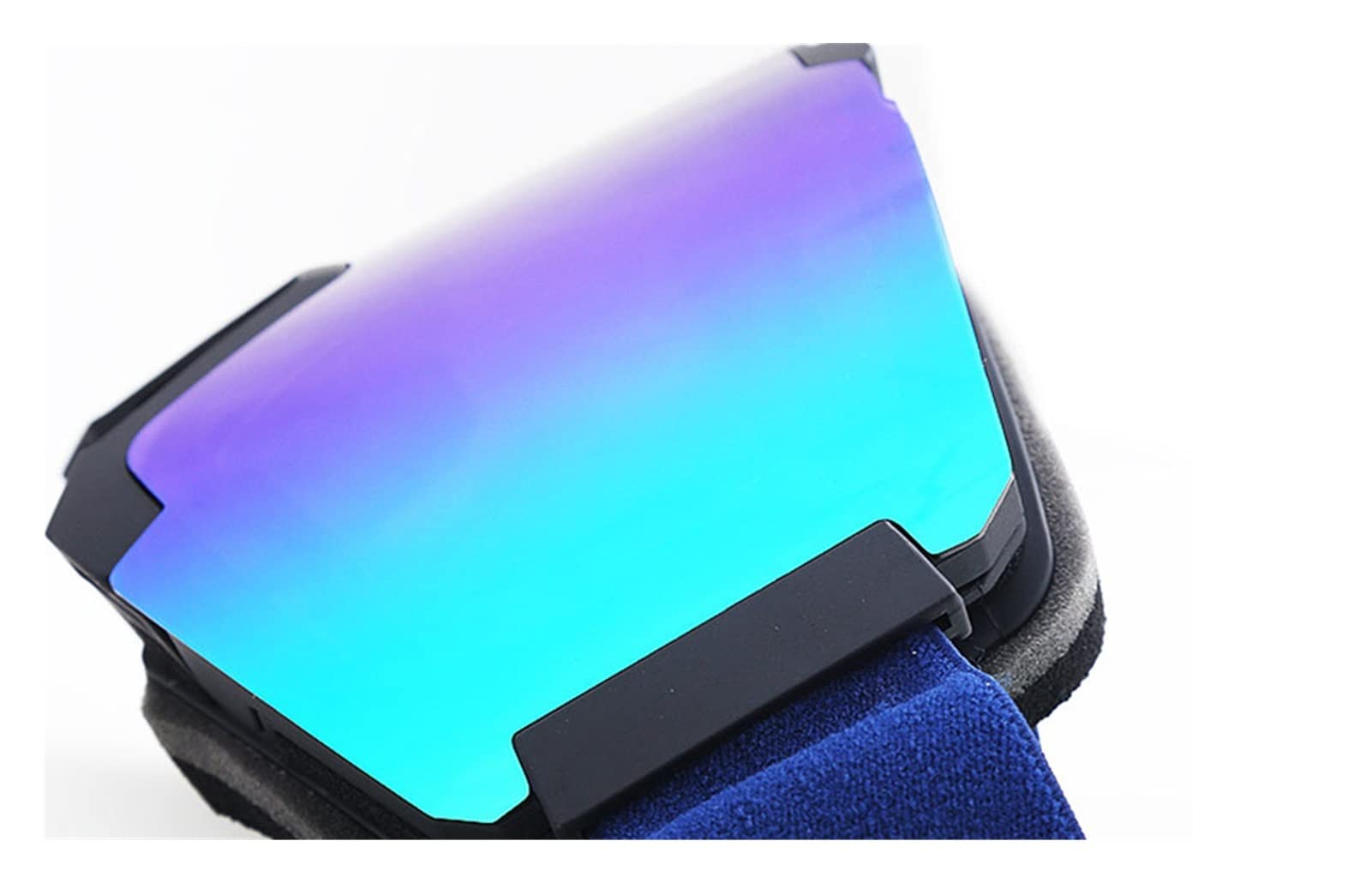 QINQIN Lunettes de Ski Convient aux Lunettes de Ski de Haute définition magnétique HEURPHIQUE Goggles de motoneige à la motoneige en Plein air Sports Patinage Ski Verres de Ski (Color : Blue)