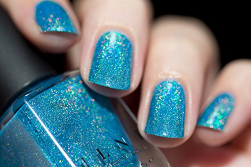 Image of ILNP Float On - Vivid Aquamarine Blue Holographic Nail Polish