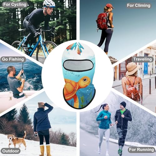 Balaclava para hombre, máscara para esquí, ciclismo y deportes de invierno, cubreboca y cuello multifuncional miniatura 6