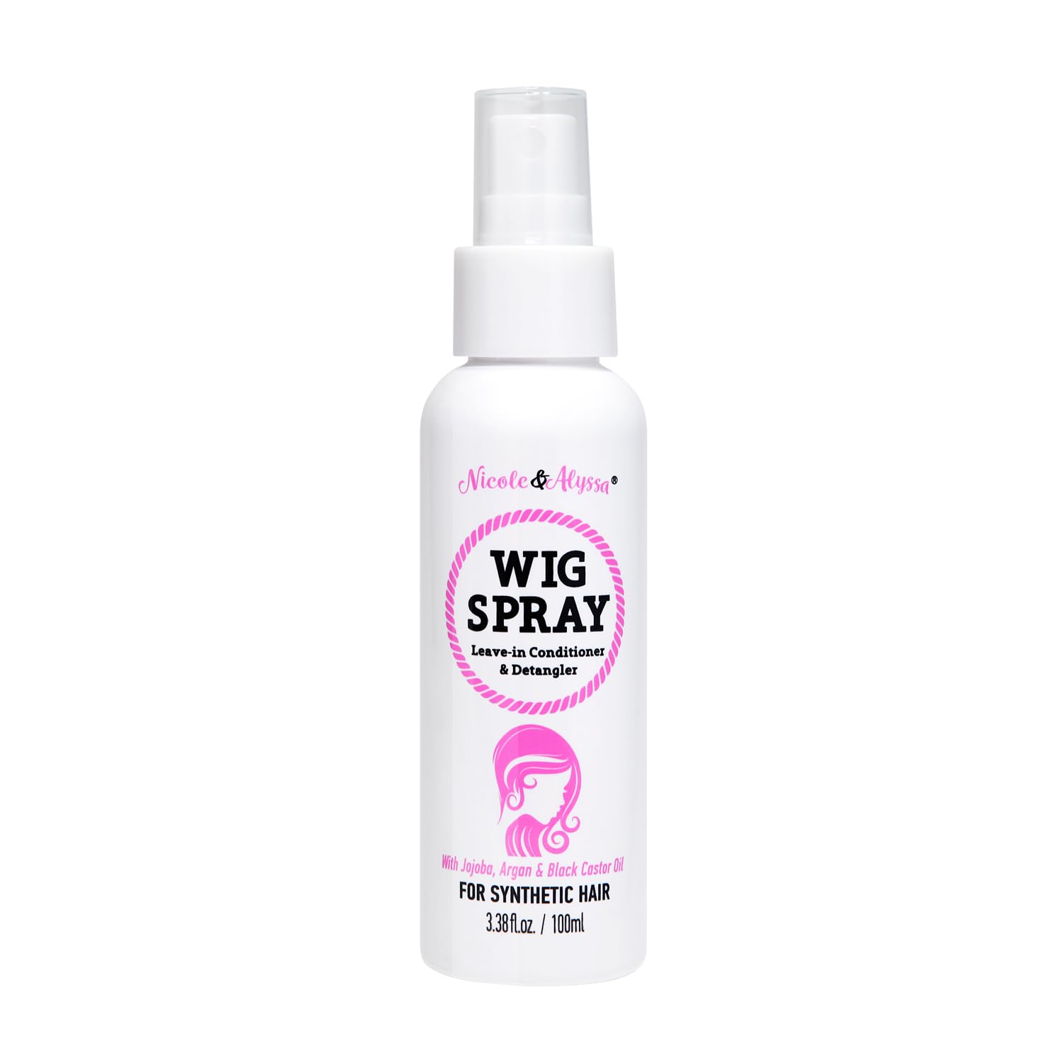 Nicole & Alyssa - Wig Spray For Synthetic Hair - Leave-in Conditioner, Detangler, Moisturizer (Travel Size - Pack of 1)