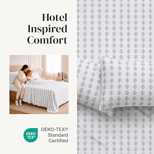 Draps imprimés en microfibre douce Modern Threads pour des nuits sereines - 5